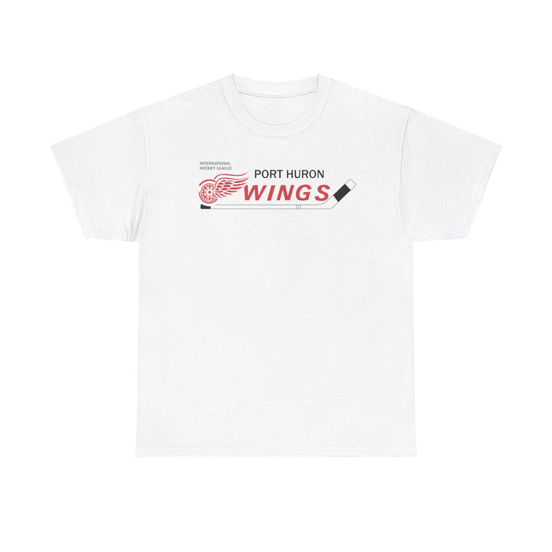 Load image into Gallery viewer, Port Huron Wings 1962-1981 Michigan Hockey T-shirt