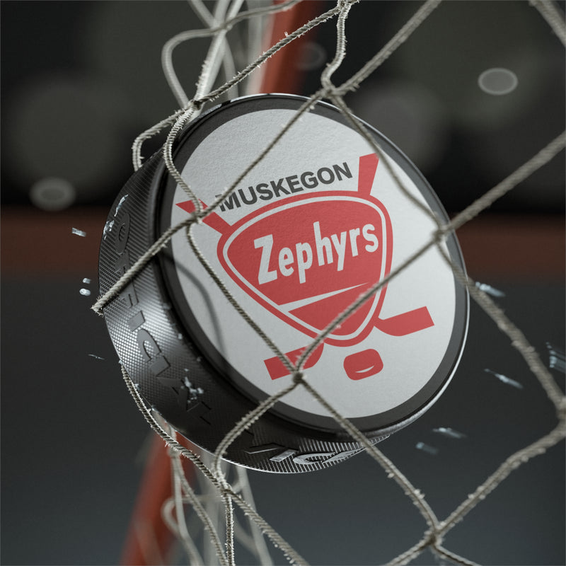 Load image into Gallery viewer, Muskegon Zephyrs International League 1960-1965 Michigan Hockey Puck