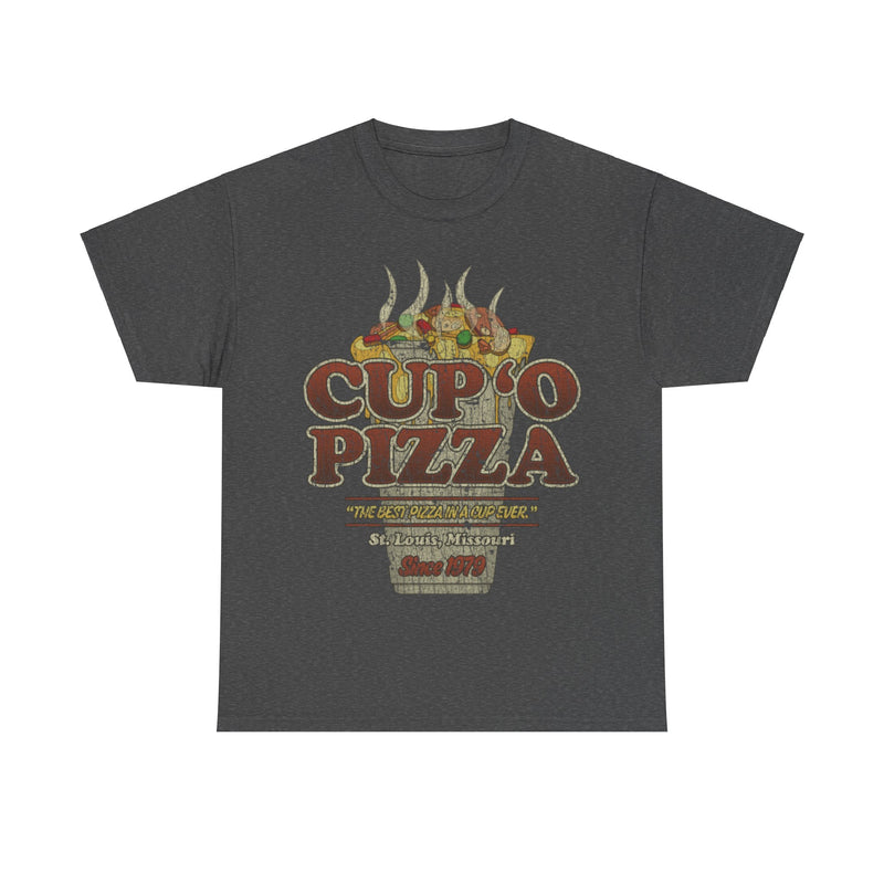 Load image into Gallery viewer, Cup O Pizza St Louis 1979 Restaurant Distressed Print T-shirt