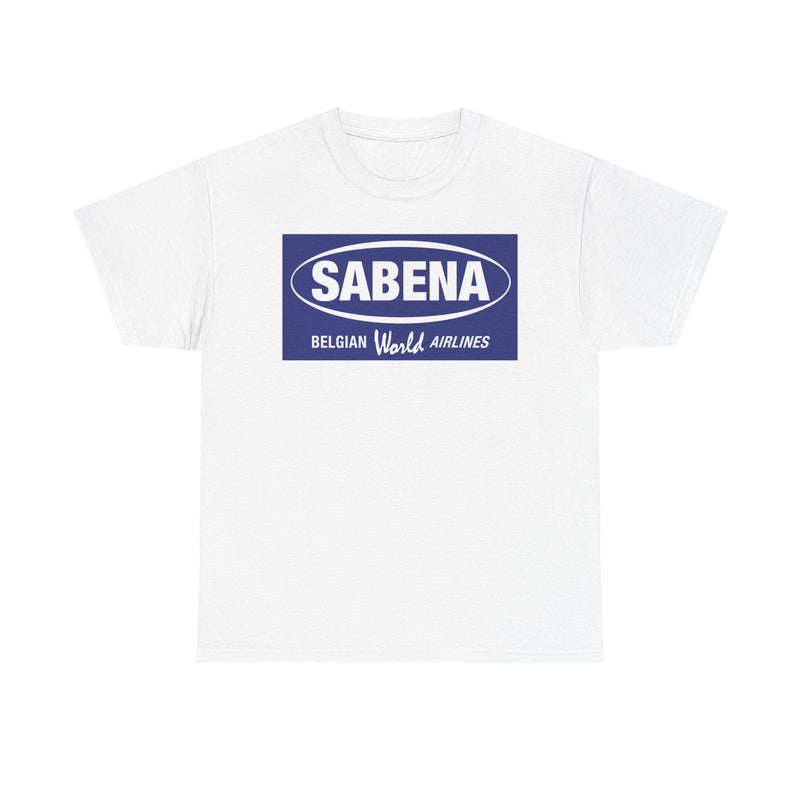 Load image into Gallery viewer, Sabena Belgian World Airlines Blue Oval Logo European Aviation T-shirt