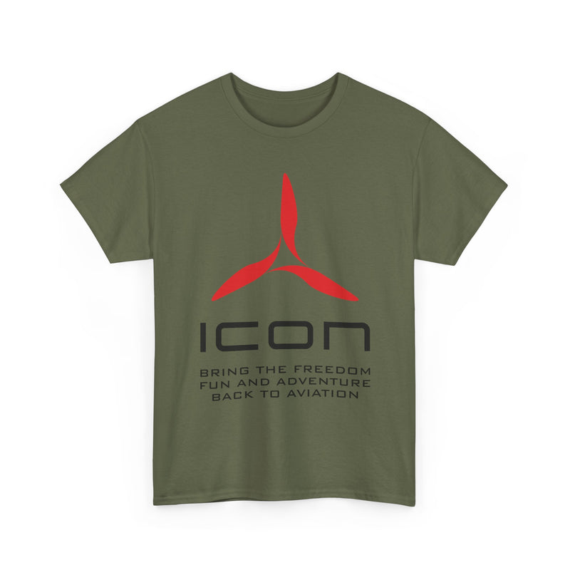 Load image into Gallery viewer, ICON Aircraft Defunct Aviation T-Shirt Fun Adventure Freedom Flying Pilot Tee