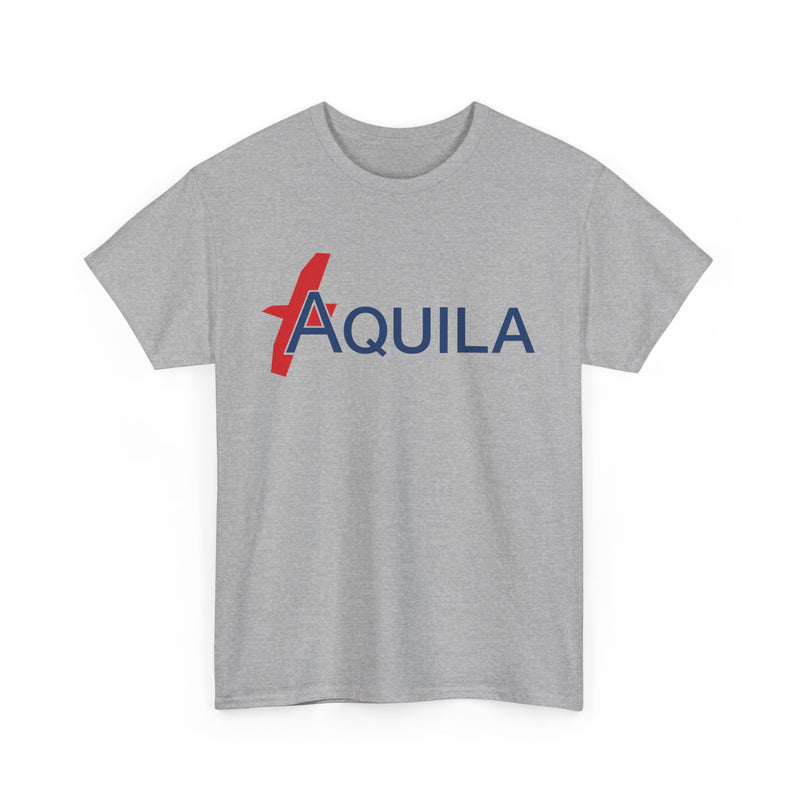 Load image into Gallery viewer, Aquila Italian Airline Red Blue Modern Logo Aviation History T-shirt