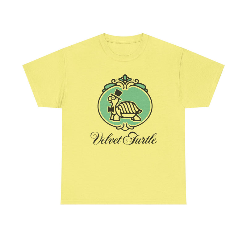 Load image into Gallery viewer, Velvet Turtle T-Shirt - Restaurant Industry Defunct Logo Tee