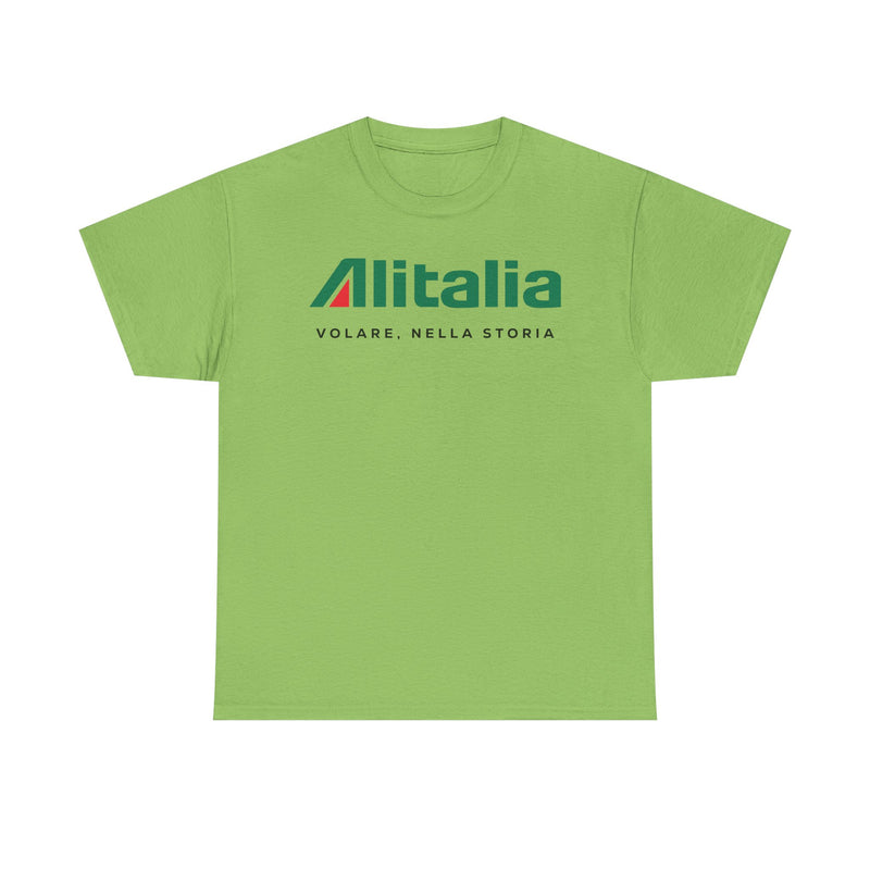 Load image into Gallery viewer, Alitalia Volare Nella Storia Vintage Italian Airline Logo Aviation T-shirt