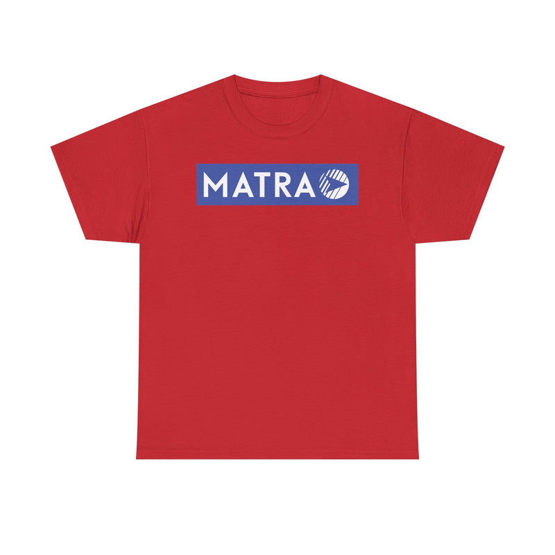 Load image into Gallery viewer, Matra French Racing Team Blue Logo Motorsport Company T-shirt