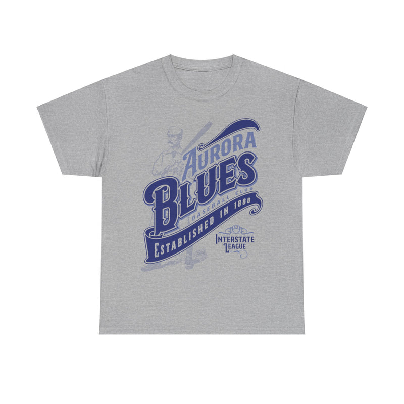 Load image into Gallery viewer, Aurora Blues Est 1888 Illinois Baseball T-shirt