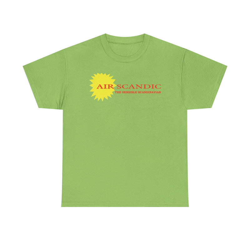 Load image into Gallery viewer, Air Scandic The Sensible Scandinavian Vintage Airline Logo Aviation T-shirt