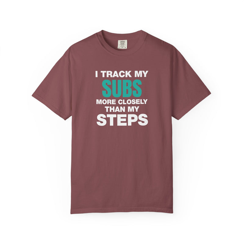 Load image into Gallery viewer, Track Credit Card Subs Steps Points Miles Travel Teal T-shirt