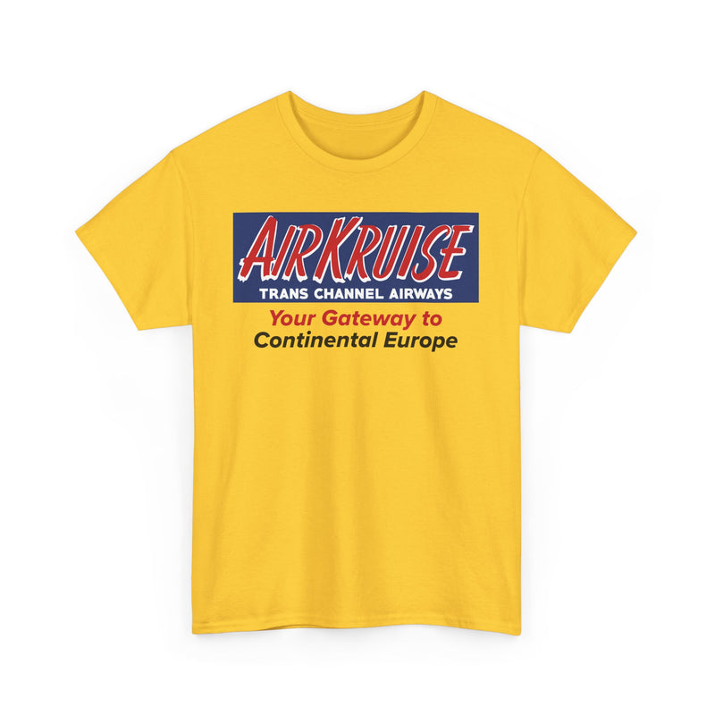 Load image into Gallery viewer, Air Kruise Trans Channel Airways Gateway to Europe Vintage Airline Logo T-shirt