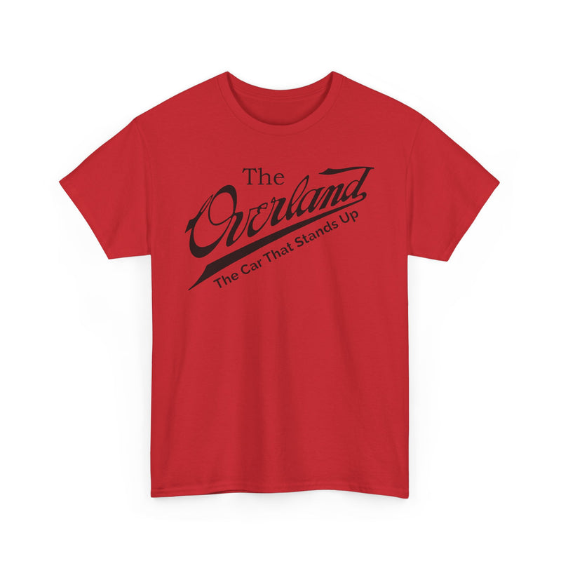 Load image into Gallery viewer, Overland The Car That Stands Up Classic Script Logo T-shirt