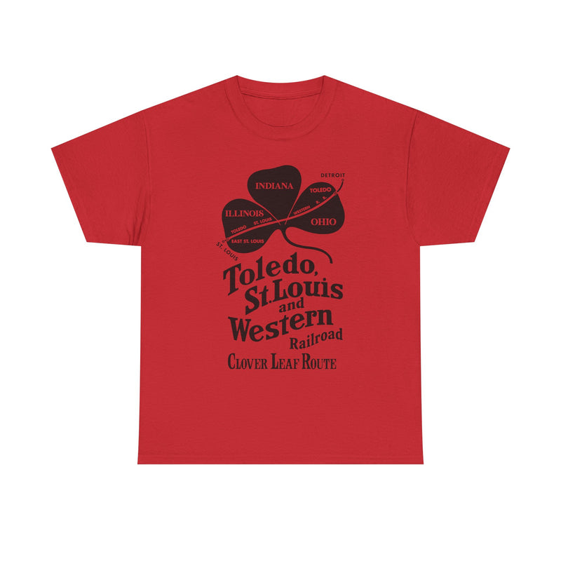 Load image into Gallery viewer, Toledo St Louis Western Clover Leaf Route Railroad Logo T-Shirt