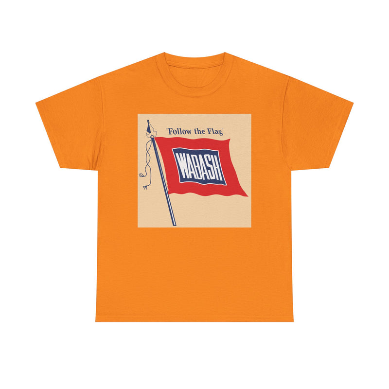Load image into Gallery viewer, Wabash Follow The Flag Vintage Railroad Logo Train T-Shirt