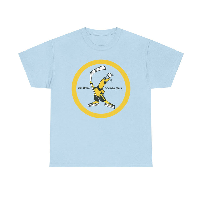 Load image into Gallery viewer, Columbus Golden Seals Hockey 1971-1973 Round Logo T-shirt