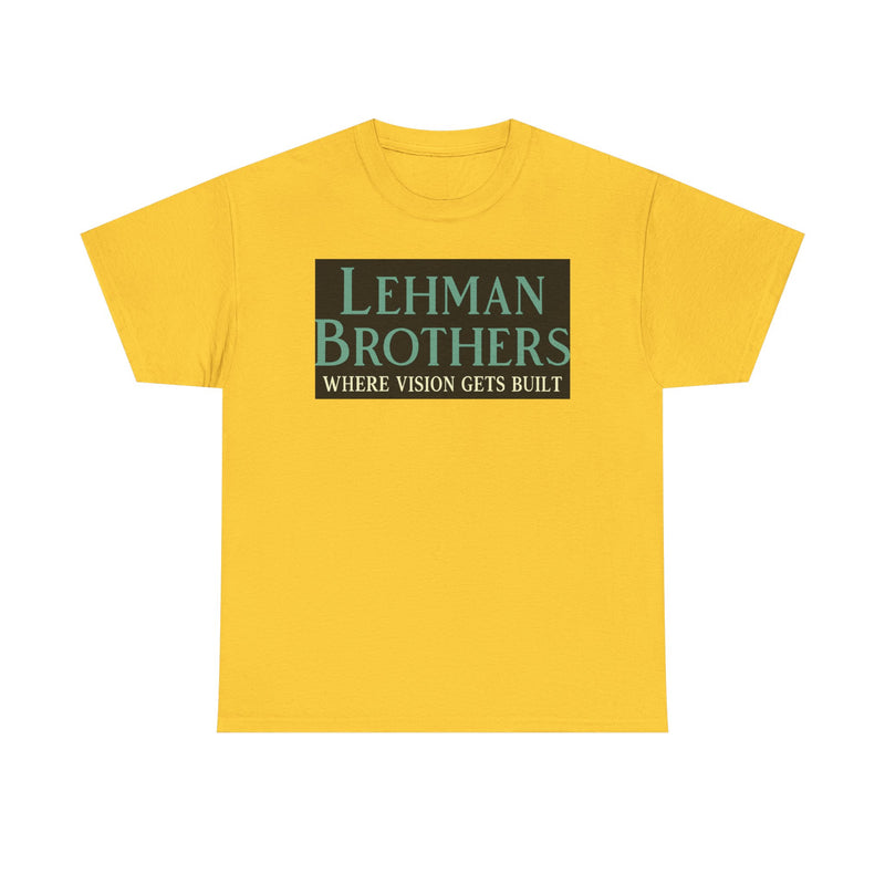 Load image into Gallery viewer, Lehman Brothers Where Vision Gets Built Historic Wall Street Bank Tee New York T-Shirt