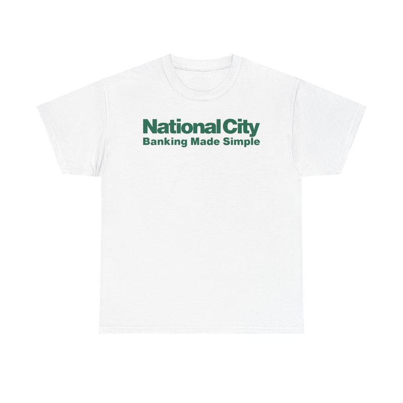 Load image into Gallery viewer, National City Banking Made Simple Financial Logo Bank Ohio T-Shirt