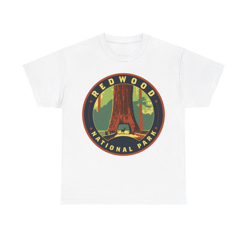Load image into Gallery viewer, Redwood National Park California Round Logo T-shirt