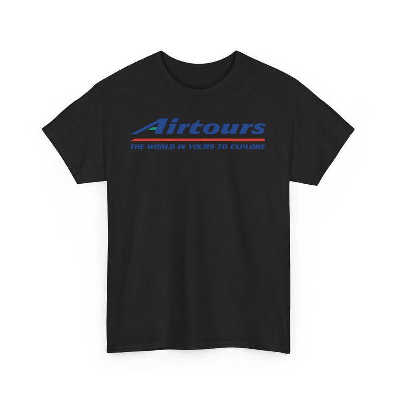 Load image into Gallery viewer, Airtours The World Is Yours To Explore Vintage Charter Airline Logo T-shirt