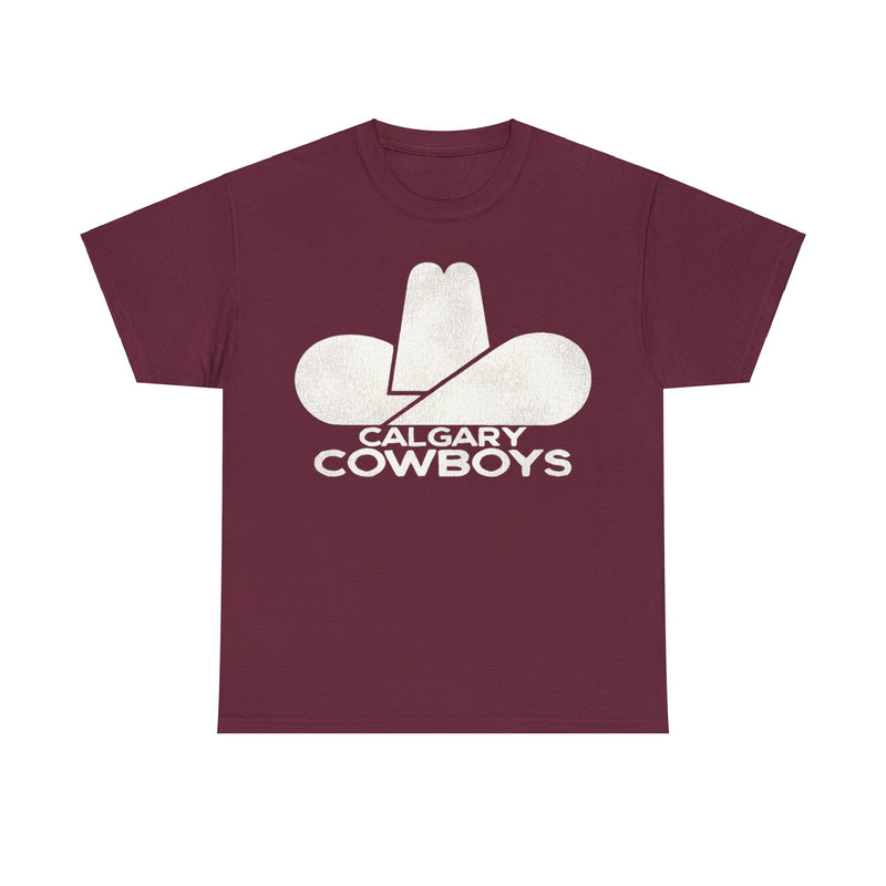 Load image into Gallery viewer, Calgary Cowboys Hockey Team Nostalgic Logo T-shirt