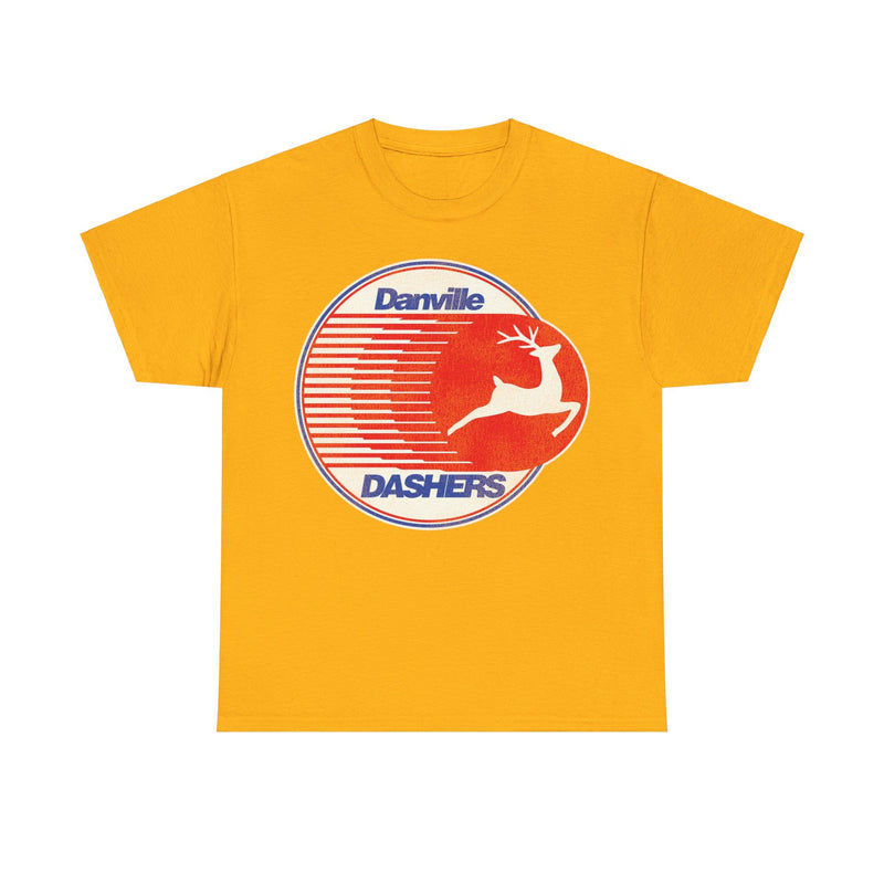 Load image into Gallery viewer, Danville Dashers Red Blue Logo Hockey Team T-shirt