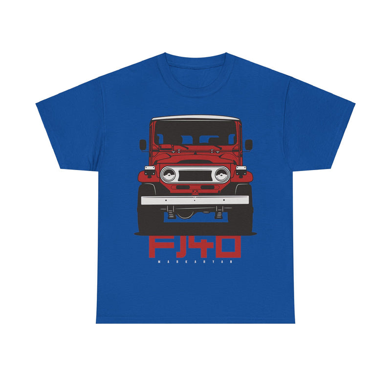 Load image into Gallery viewer, Toyota Land Cruiser FJ40 Red Car Single-sided T-shirt