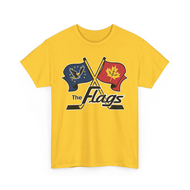 Load image into Gallery viewer, Port Huron Flags 1962-1981 Michigan Hockey T-shirt
