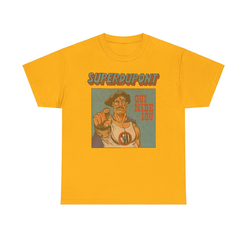 Load image into Gallery viewer, Superdupont 1972 France Superhero Comic Strip T-shirt
