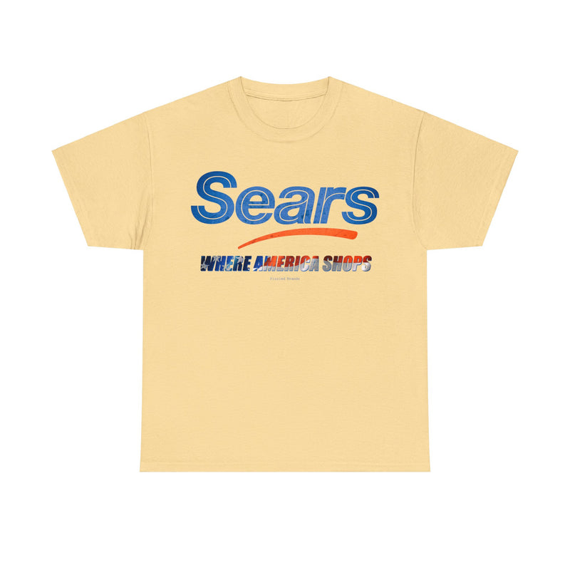 Load image into Gallery viewer, Sears Retail Store Where American Shops Nostalgic Logo T-shirt