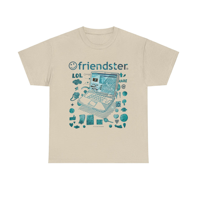 Load image into Gallery viewer, Friendster Early Social Networking Website Nostalgic Internet T-Shirt