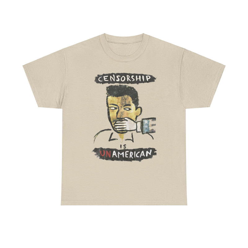 Load image into Gallery viewer, Censorship is Unamerican Political T-shirt