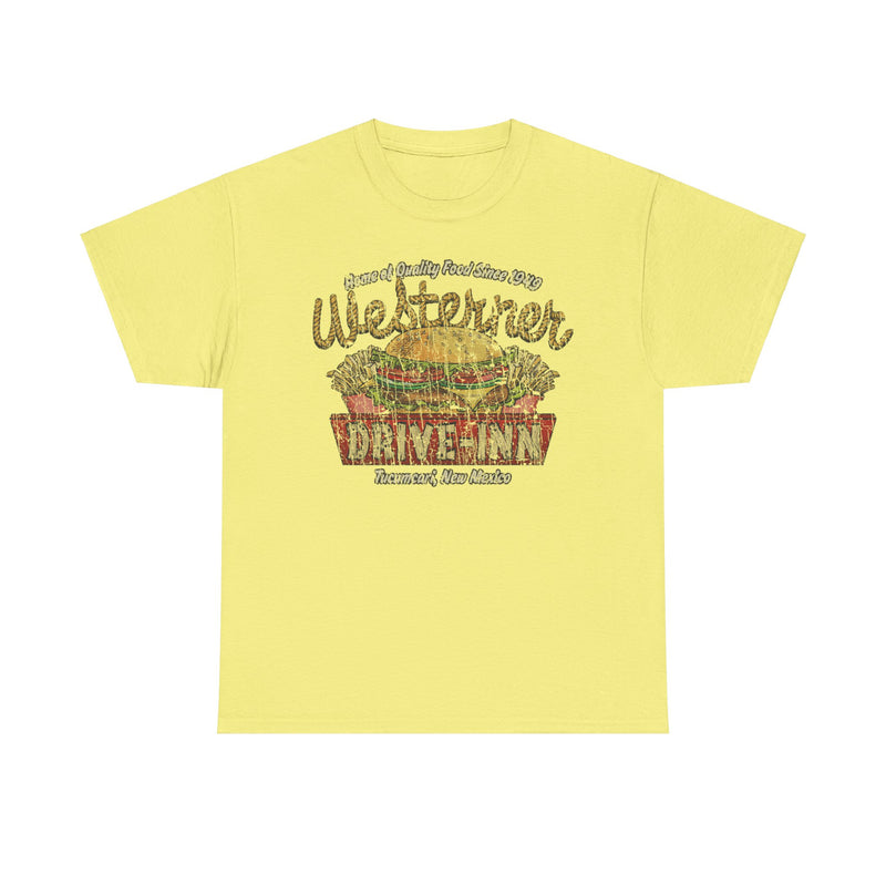 Load image into Gallery viewer, Westerner Drive-Inn 1949 Tucumcari New Mexico Diner Fast Food Restaurant T-shirt