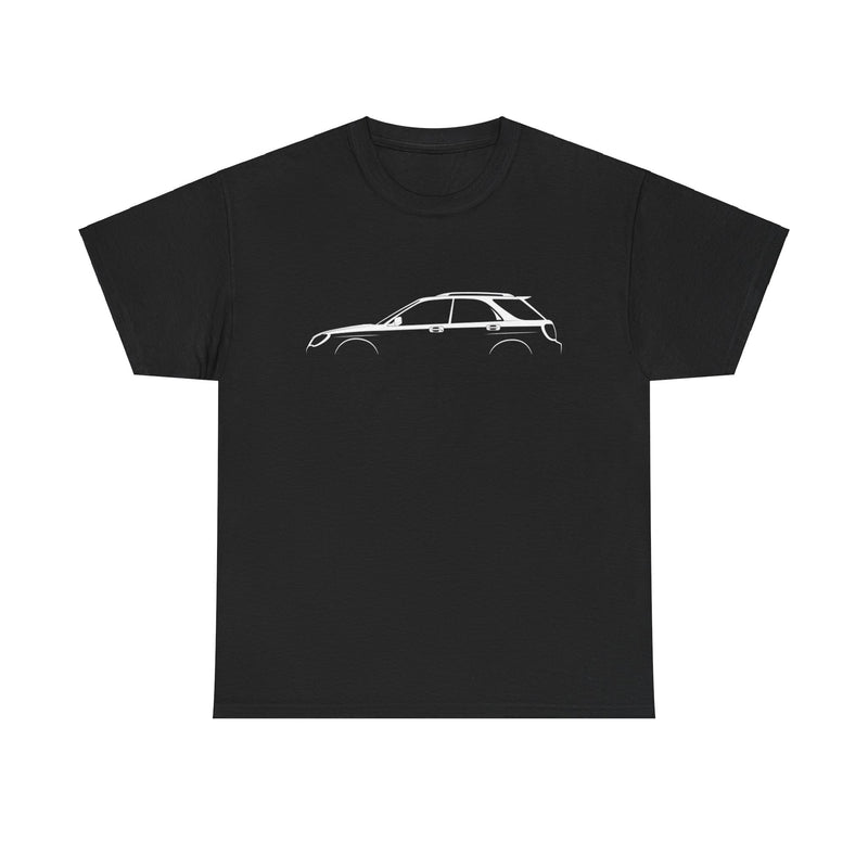 Load image into Gallery viewer, Subaru Impreza WRX Wagon GG 2005 Silhouette Car T-shirt without bonnet scoop