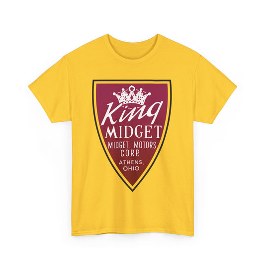 King Midget Motors Corp Athens Ohio Crown Logo Microcar T-shirt