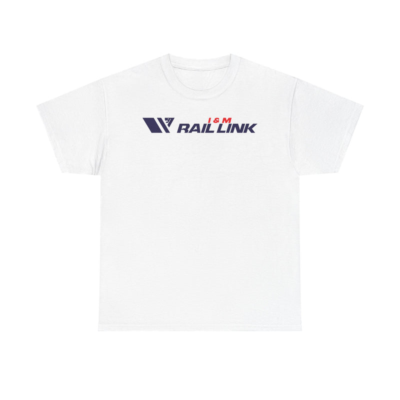 Load image into Gallery viewer, I&M Rail Link Railroad Vintage Train Railway Logo T-Shirt
