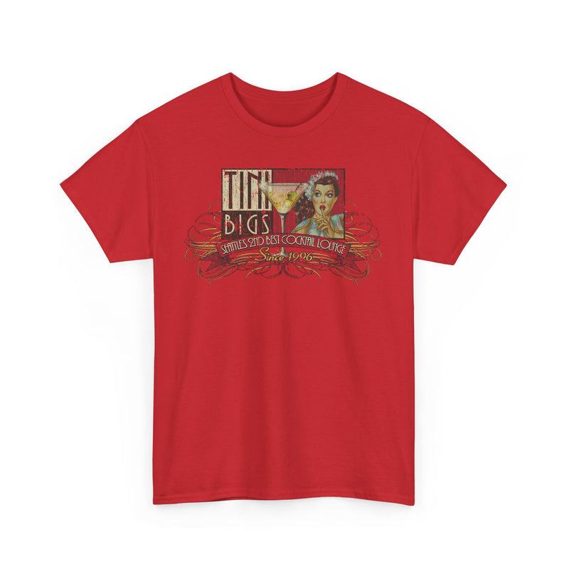 Load image into Gallery viewer, Tini Bigs Lounge 1996 Seattle Washington Cocktail Lounge Bar T-shirt