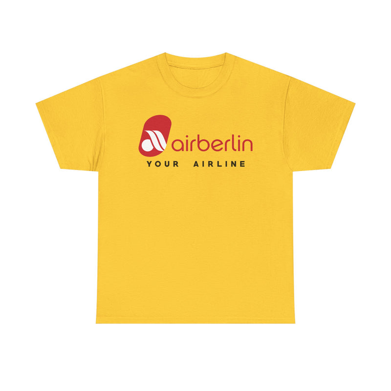 Load image into Gallery viewer, Air Berlin Your Airline Vintage Logo German Aviation Memorabilia T-shirt