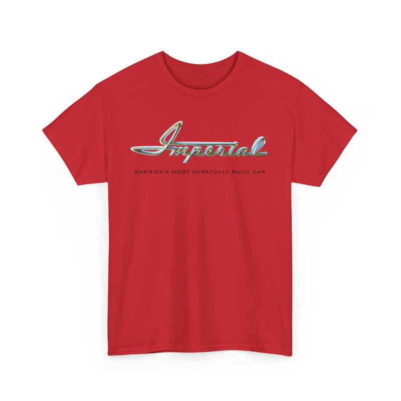 Load image into Gallery viewer, Imperial America's Most Carefully Built Car Chrome Script T-shirt