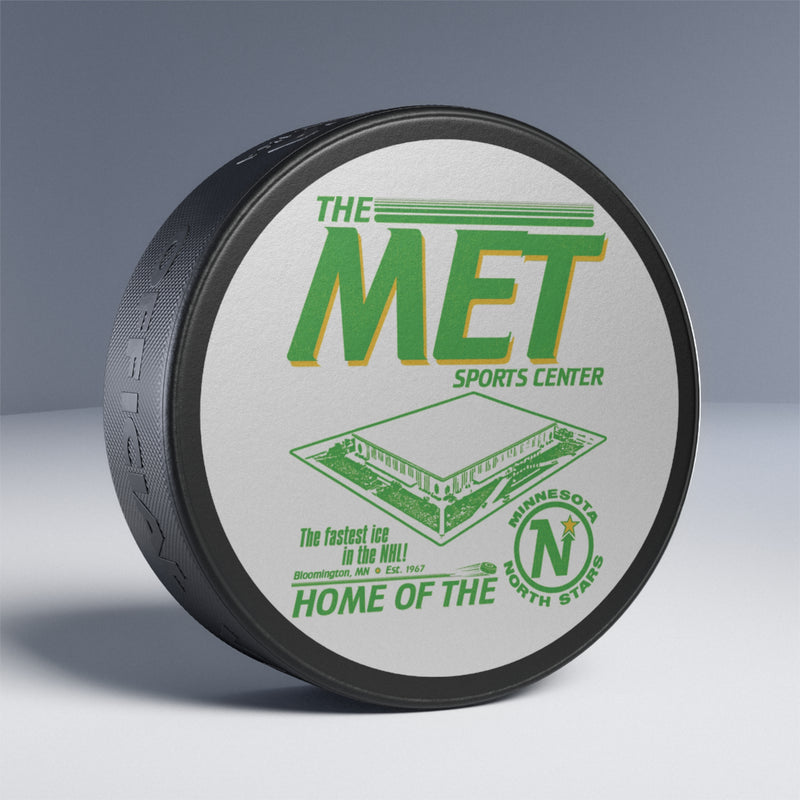 Load image into Gallery viewer, The Met Arena Minnesota North Stars Hockey Puck