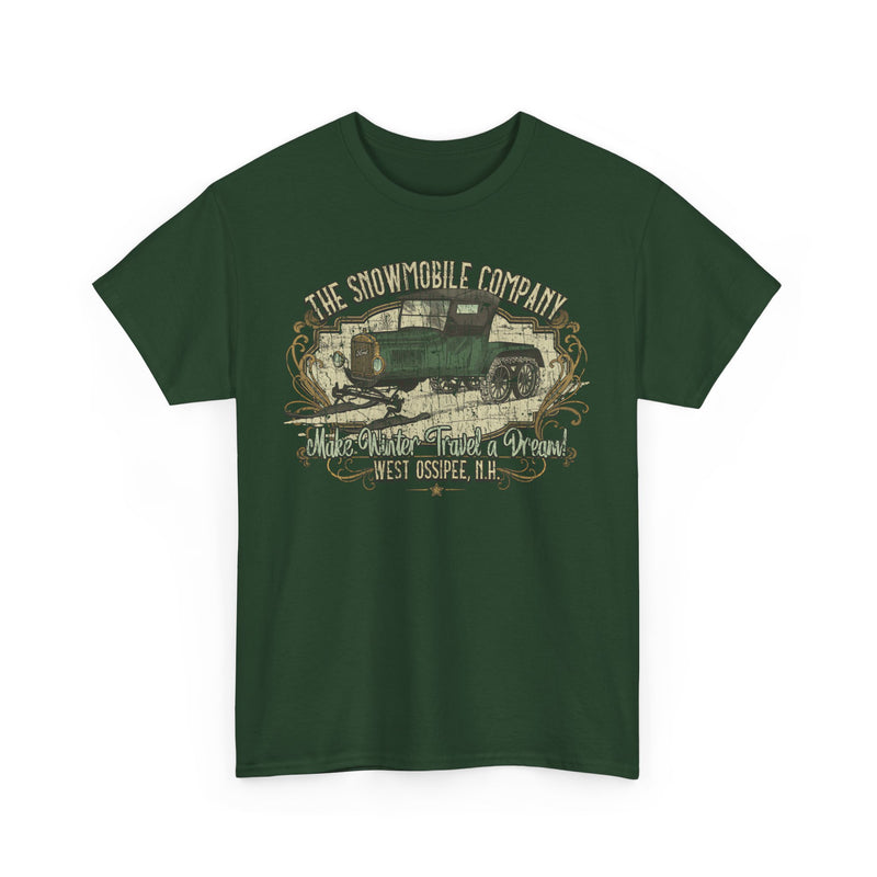 Load image into Gallery viewer, The Snowmobile Company 1922 West Ossipee New Hampshire Car Snow Logo T-shirt