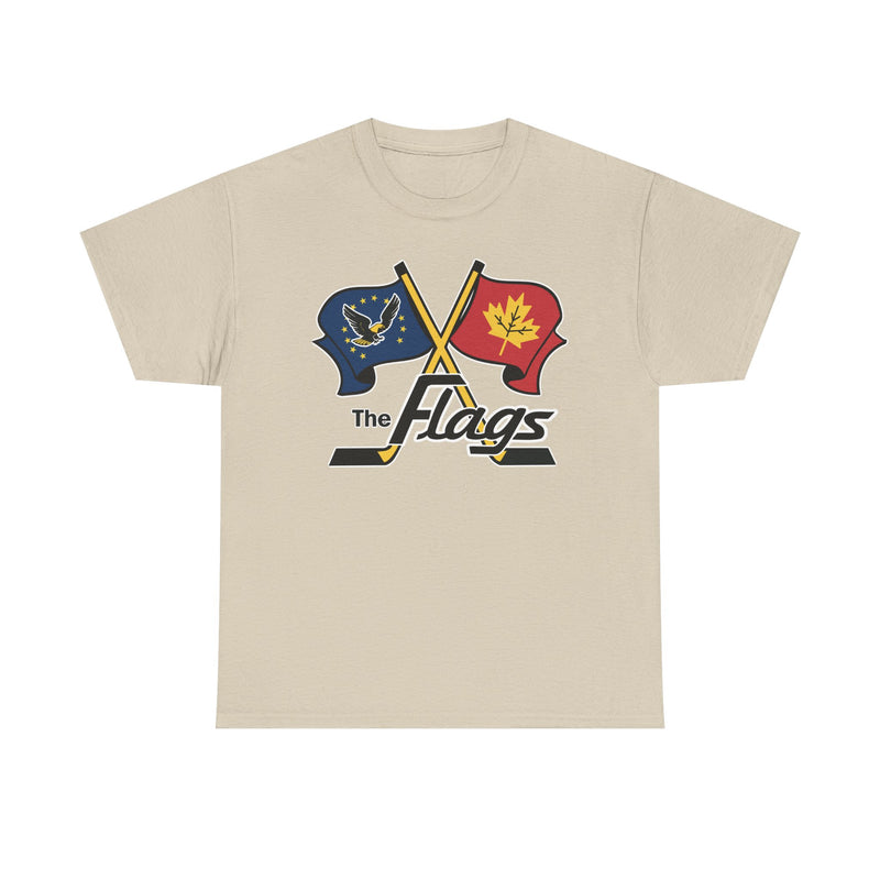 Load image into Gallery viewer, Port Huron Flags 1962-1981 Michigan Hockey T-shirt