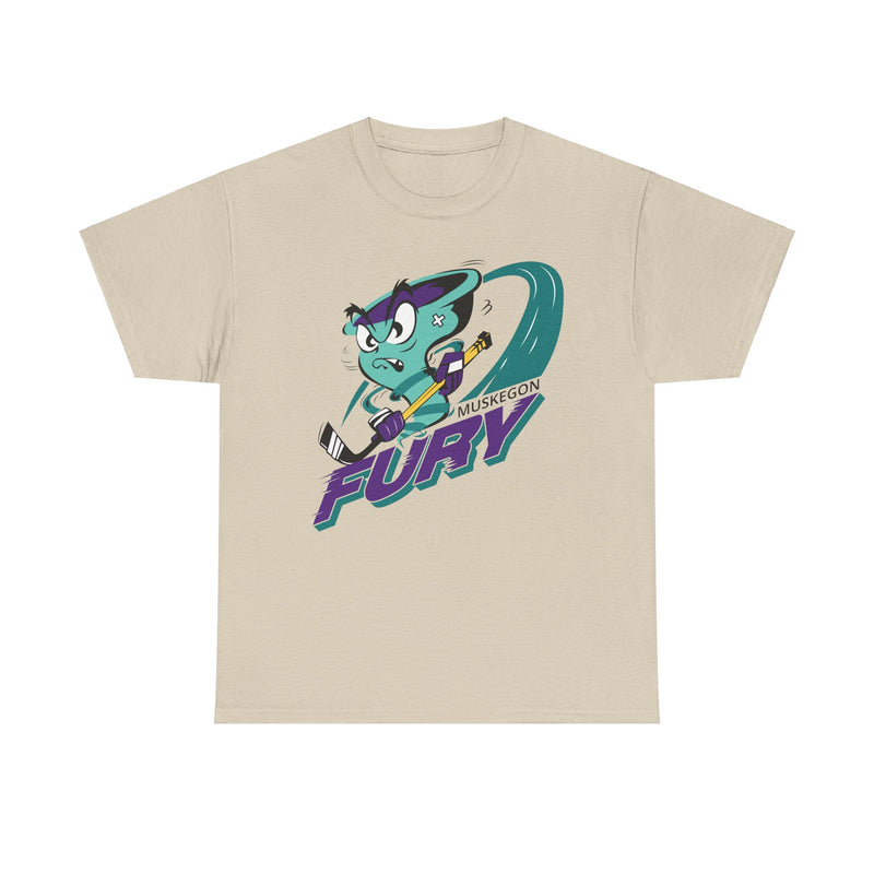 Load image into Gallery viewer, Muskegon Fury Michigan Hockey 1992-2008 T-shirt