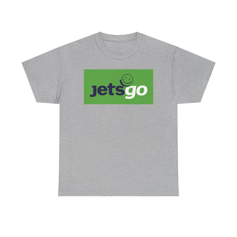 Load image into Gallery viewer, Jetsgo Canadian Airline Smiley Face Logo Vintage Aviation T-shirt