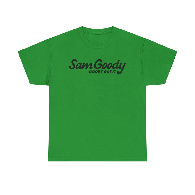 Load image into Gallery viewer, Sam Goody Goody Got It Black Logo Music Entertainment Store Nostalgic T-shirt
