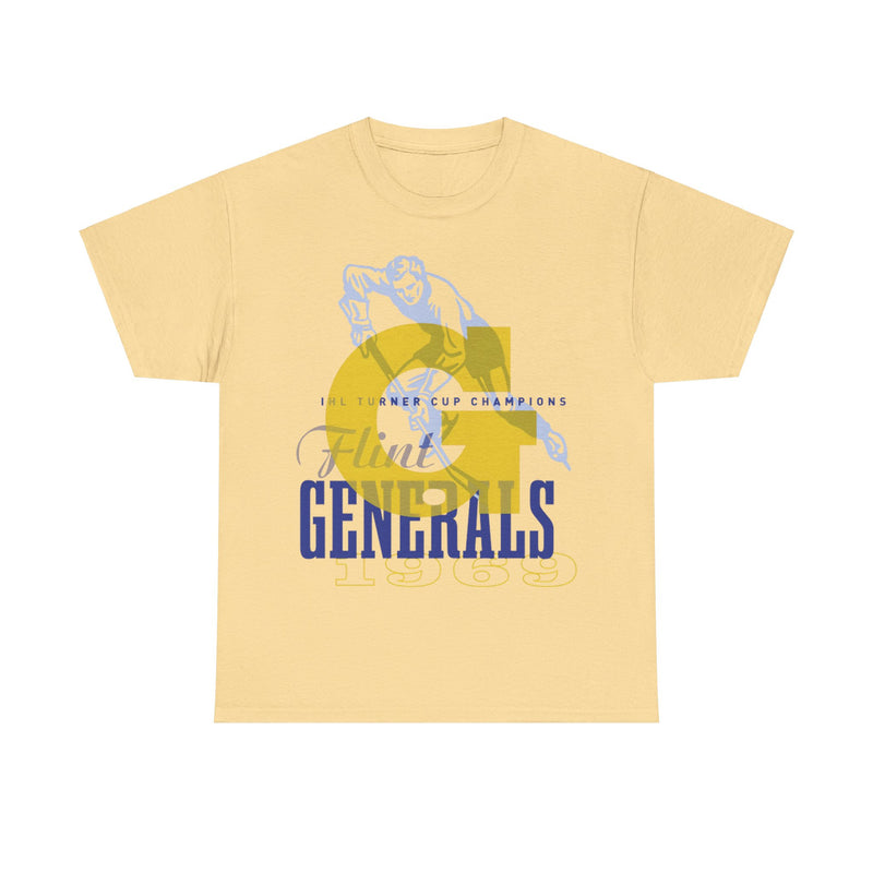 Load image into Gallery viewer, Flint Generals Michigan Est 1969 Hockey Team T-shirt