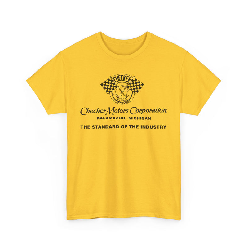 Load image into Gallery viewer, Vintage Checker Motors Kalamazoo Michigan Standard of Industry T-shirt