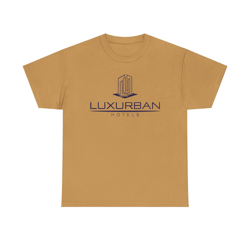 Load image into Gallery viewer, LuxUrban Hotels T-Shirt - Hospitality Industry Bankrupt Hotel Logo
