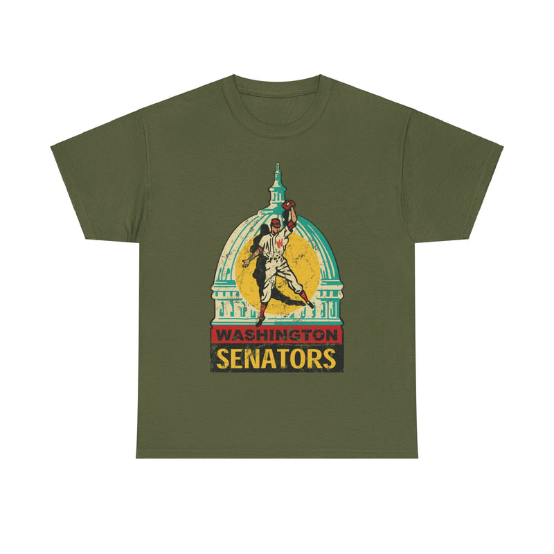 Load image into Gallery viewer, Washington DC Senators Capital Logo Baseball T-shirt
