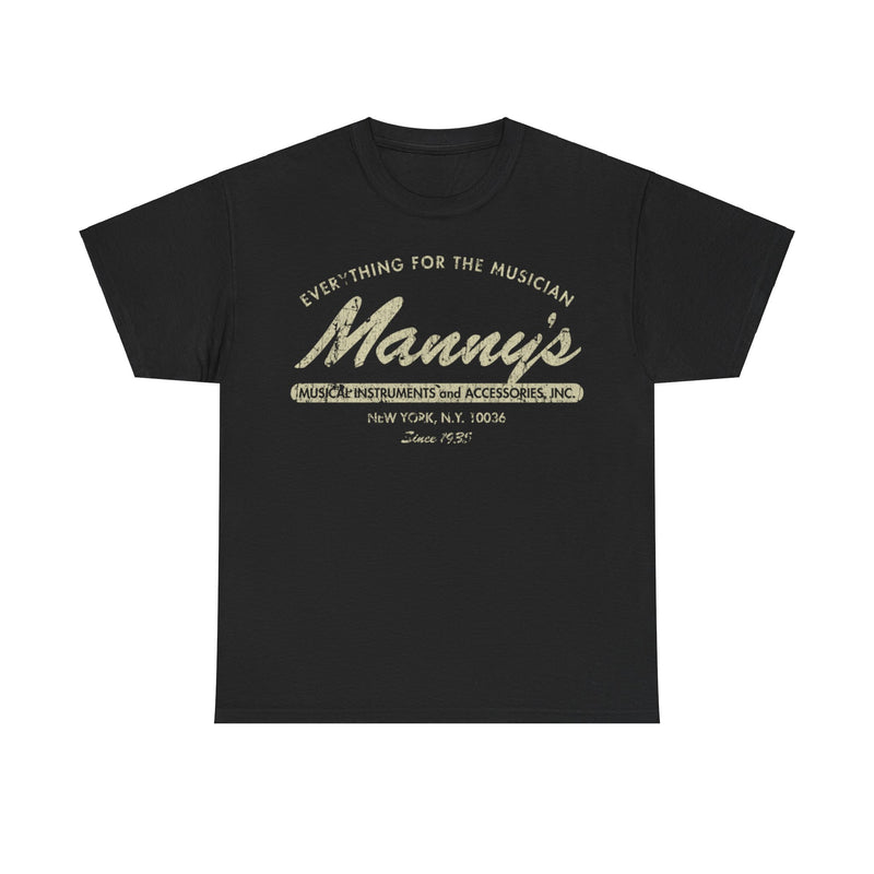 Load image into Gallery viewer, Mannys Music 1935 Retail Store Distressed Print T-shirt