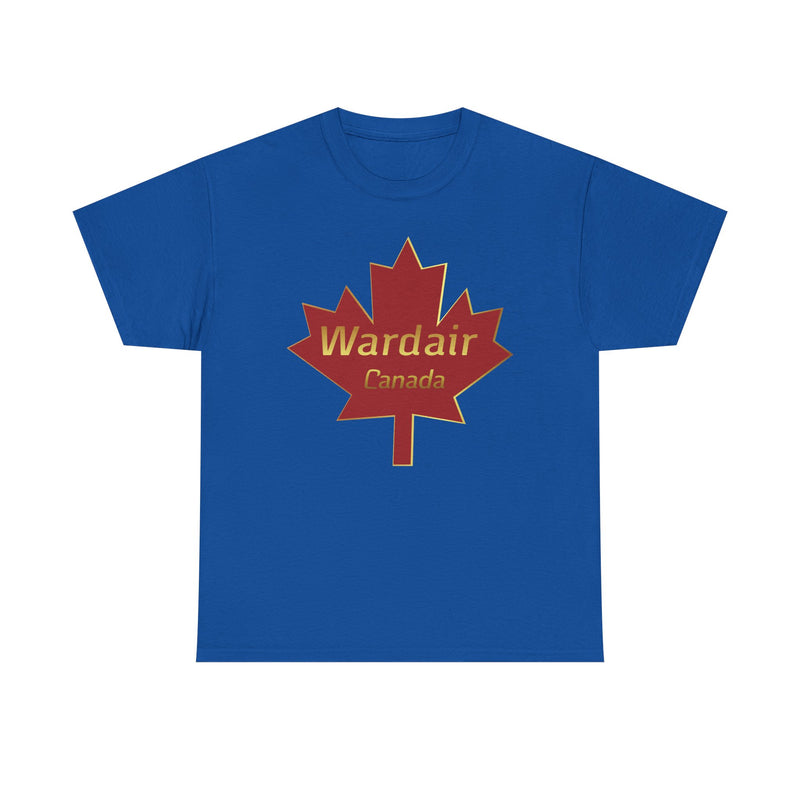 Load image into Gallery viewer, Wardair Canadian Maple Leaf Red Gold Charter Airline Vintage T-shirt