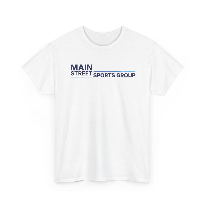 Load image into Gallery viewer, Main Street Sports Group T-Shirt Athletic Company Logo Blue Tee