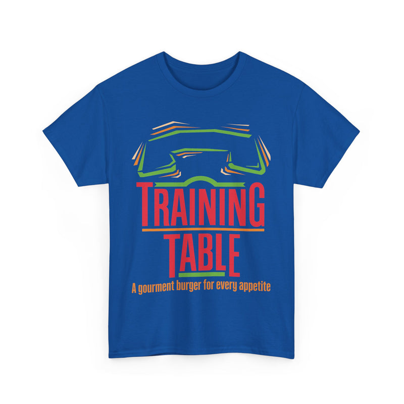 Load image into Gallery viewer, Training Table Gourmet Burger Vintage Restaurant Logo Chain T-Shirt